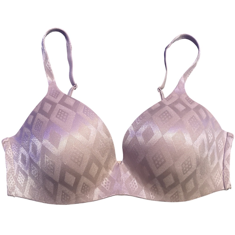 Victoria's Secret Body by Victoria IPEX T-Shirt Bra Geometric Mauve 36D